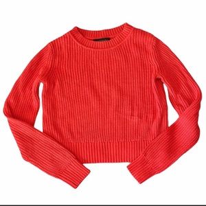 Banana Republic Coral Cropped Sweater